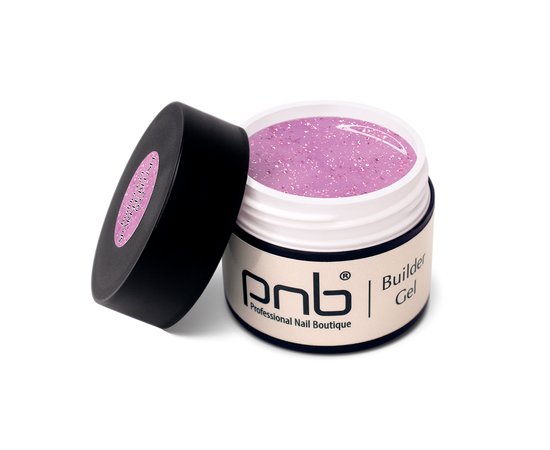 Изображение  Моделирующий гель PNB Builder Gel 22 Sparkle Blush, 15 мл, Объем (мл, г): 15, Цвет: 022