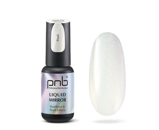 Зображення  Рідка втирка для дизайну нігтів PNB Liquid Mirror Pearl, 4 мл