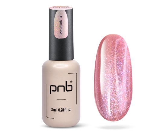 Зображення  Гель-лак для нігтів PNB Magnetic Gel Polish Glamour Cat 04 Miss Blush, 8 мл, Об'єм (мл, г): 8, Колір: 04