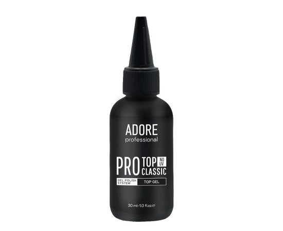 Изображение  Глянцевый топ для темных и красных оттенков гель-лака Adore Professional Сlassic Top No UV, 30 мл, Объем (мл, г): 30