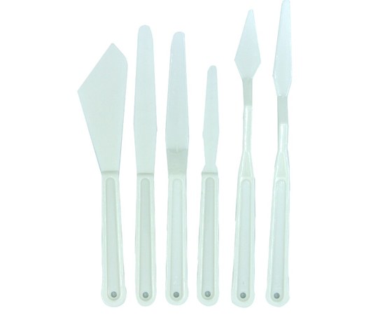 Изображение  Plastic spatula for depilation Pallet Knife - Set of 6 pieces
