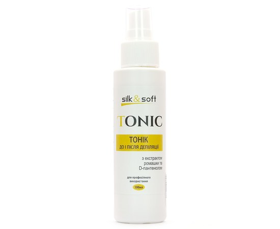 Изображение  Tonic before and after depilation Silk Soft, with chamomile extract and D-panthenol, 250 ml