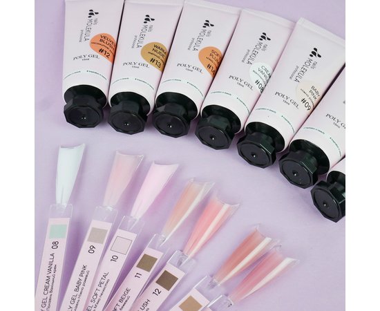 Изображение 3 Полигель для ногтей Nails Molekula Poly gel №14 Soft Plum мягкая слива, 15 мл, Объем (мл, г): 15, Вариант: 14