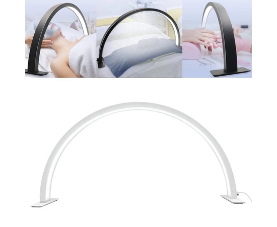 Изображение 2 Бестеневая LED лампа-полумесяц М55 (56 см.) для освещения рабочего места (настольная), 50 Вт. Белый