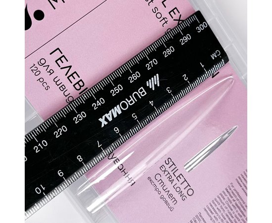 Изображение 2 Gel nail tips for extension Nails Molekula Stiletto extra long, 120 pcs