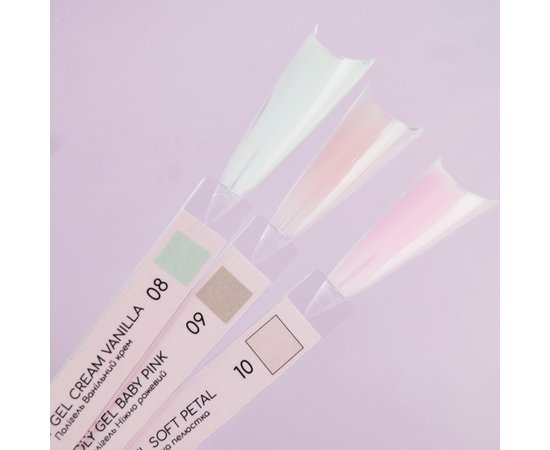 Изображение 3 Полигель для ногтей Nails Molekula Poly Gel №08 Cream Vanilla ванильный крем, 15 мл, Объем (мл, г): 15, Вариант: 08