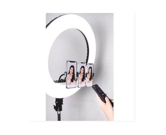 Изображение 4 Кольцевая LED лампа RL-18 на 55Вт. (Диаметр - 45см.) - штатив 210 см. + 3 шт. держателя + пульт + сумка-чехол