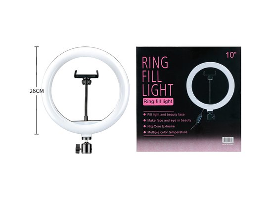 Изображение 3 Кольцевая LED лампа QX-260 26см, usb 5 Bт