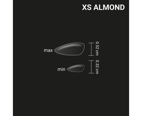 Изображение 4 Adore Professional SPLETNIца SIZE XS Gel Tips Almond, 240 pcs