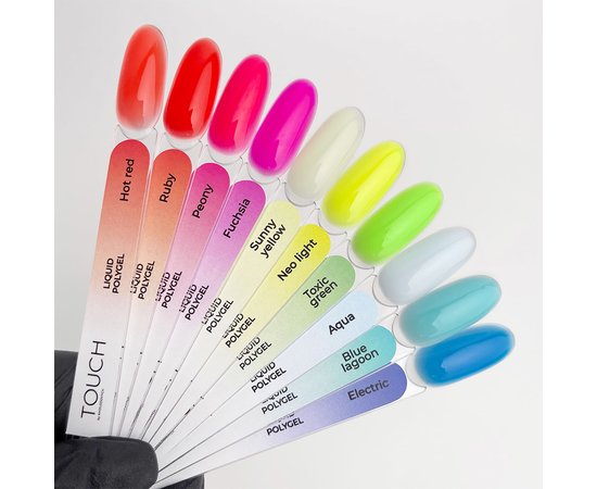 Изображение 3 Полигель Touch Neon Liquid Polygel Neo light, 15 мл, Объем (мл, г): 15, Вариант: Neo light