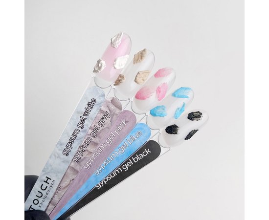 Изображение 3 Гель для 3D дизайна Touch Gypsum Gel black, 5 мл, Объем (мл, г): 5, Вариант: Black
