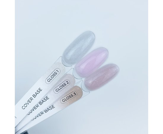 Изображение 3 Камуфлирующая база с блестками Touch Cover Base Gloss 03 лиловый, 13 мл, Объем (мл, г): 13, Вариант: 03
