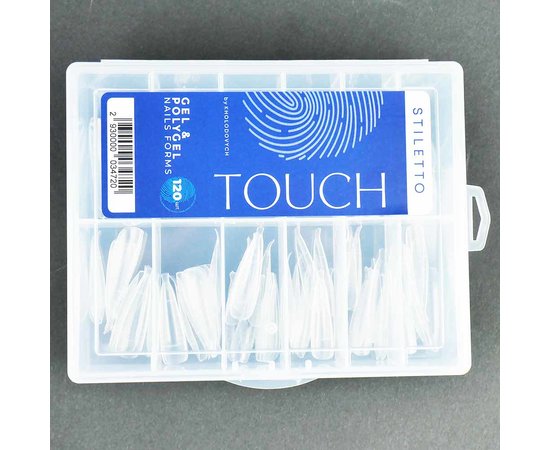 Изображение 3 Верхние формы для наращивания ногтей Touch Nails Forms Stiletto, 120 шт