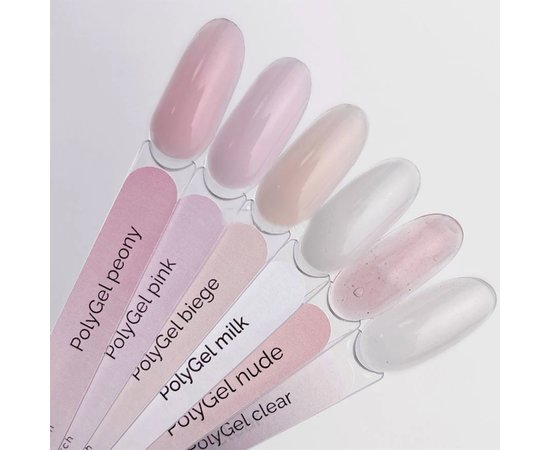 Изображение 3 Полигель Touch Polygel Peony пастельно-розовый, 30 мл, Объем (мл, г): 30, Вариант: peony