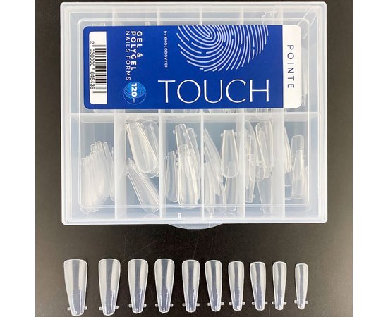 Изображение 3 Верхние формы для наращивания ногтей Touch Nails Forms Pointe, 120 шт