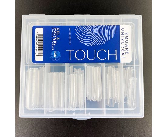 Изображение 3 Верхние формы для наращивания ногтей Touch Nails Forms Square Universa, 120 шт