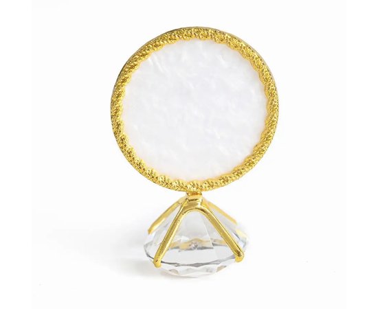 Изображение 2 Палитра-кольцо на палец для смешивания красок / подставка под кисти, бриллиант Жёлтое золото