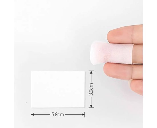 Изображение 6 Безворсовые салфетки Nail Wipes (белого цвета) для маникюра