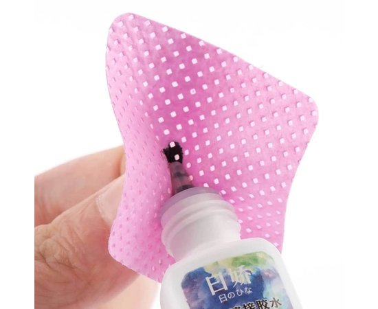 Изображение 3 Lint-free perforated wipes Beautiful girl 11 (300 pcs.) for manicure and eyelash extensions Pink