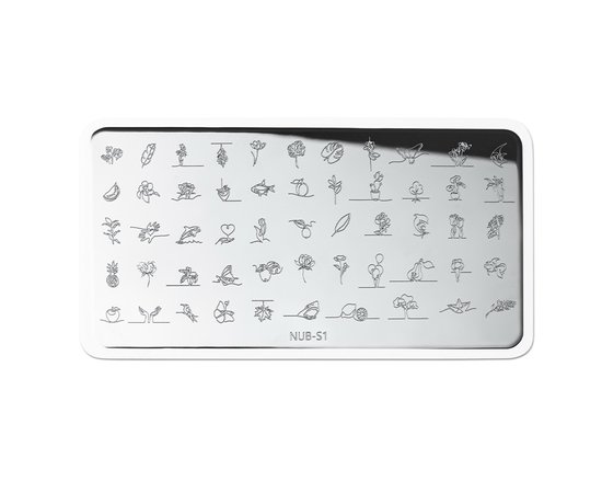 Изображение 3 Пластина для стемпинга NUB Stamping Plate S-1