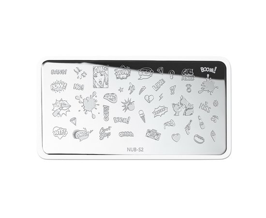 Изображение 3 Пластина для стемпинга NUB Stamping Plate S-2