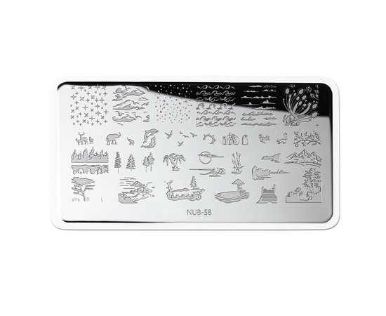 Изображение 3 Пластина для стемпинга NUB Stamping Plate S-8