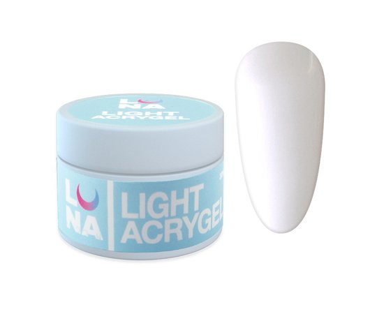 Изображение  Жидкий гель моделирующий для ногтей LUNAMoon Light Acrygel №2, 50 мл, Объем (мл, г): 50, Вариант: 02, Цвет: Белый