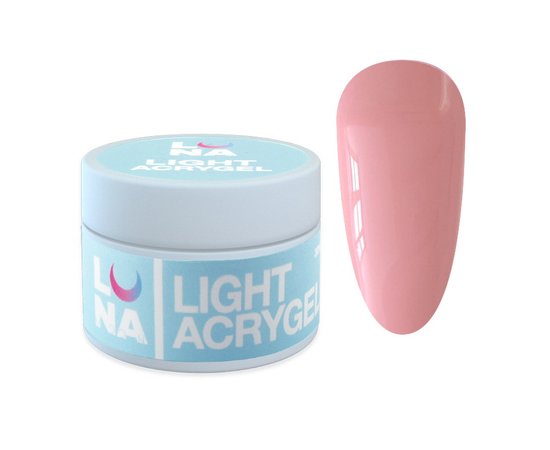 Изображение  Жидкий гель моделирующий для ногтей LUNAMoon Light Acrygel №6, 50 мл, Объем (мл, г): 50, Вариант: 06, Цвет: Розовый
