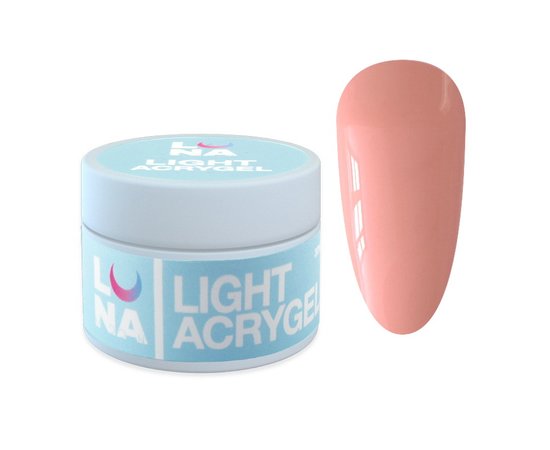 Изображение  Жидкий гель моделирующий для ногтей LUNAMoon Light Acrygel №9, 50 мл, Объем (мл, г): 50, Вариант: 09, Цвет: Персиковый