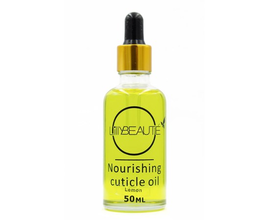 Изображение  Oil for nails and cuticles Lilly Beaute Lemon with pipette 50 ml, Aroma: Lemon