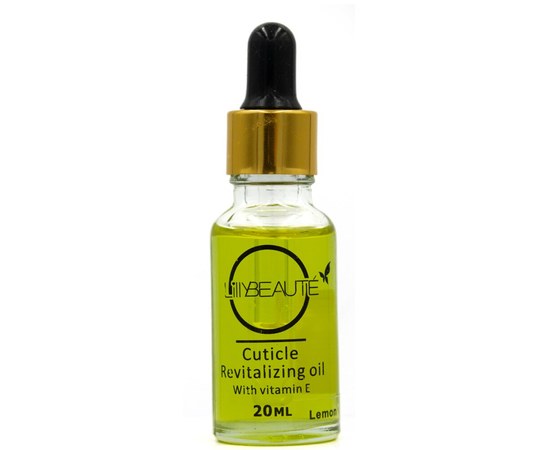 Изображение  Oil for nails and cuticles Lilly Beaute Lemon with pipette 20 ml, Aroma: Lemon