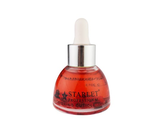 Изображение  Oil for nails and cuticles Starlet Professional Strawberry with pipette 35 ml, Aroma: Strawberry