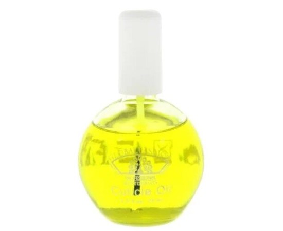 Изображение  Oil for nails and cuticles Global Fashion with a brush 12 ml lemon
