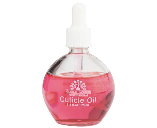 Изображение  Oil for nails and cuticles Global Fashion Rose with pipette 75 ml, Aroma: Rose
