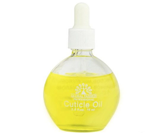 Изображение  Oil for nails and cuticles Global Fashion Lemon with dropper 75 ml, Aroma: Lemon