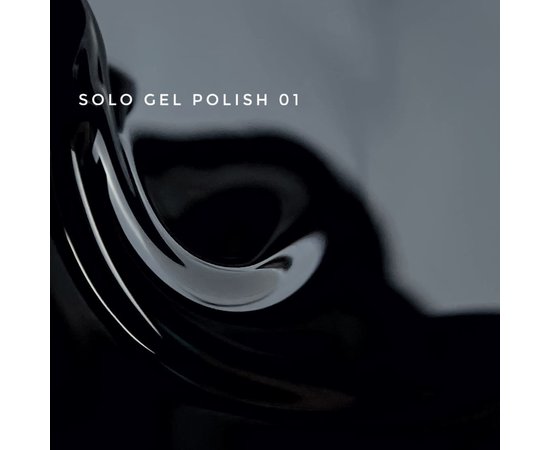 Изображение 2 Гель-лак Touch Solo Gel Polish 01 черный, 9 мл, Объем (мл, г): 9, Вариант: 01