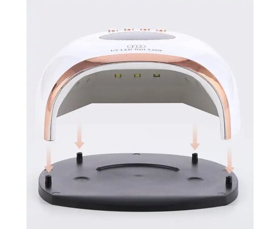 Изображение 2 UV/LED лампа T12 для сушки гель лака и геля LED с дисплеем 158 Вт. Белый