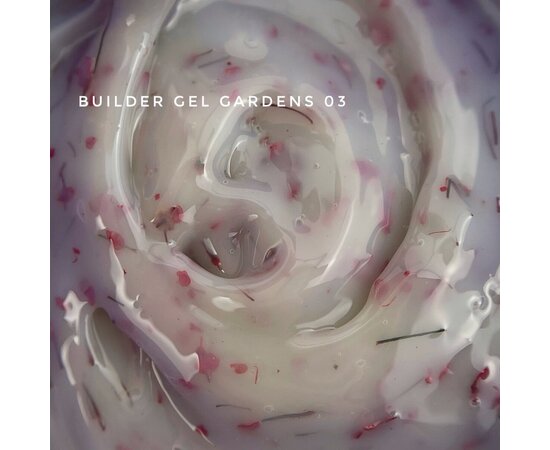 Зображення 2 Моделюючий гель з сухоцвітами Touch Builder Gel Gardens №03, 15 мл, Об'єм (мл, г): 15, Варіант: 03