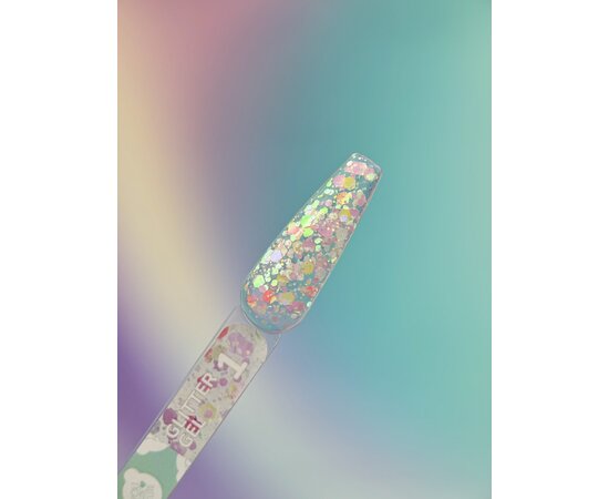 Зображення 2 Блискітки для нігтів You Are Cute Glitter Gel 01, 5 мл, Об'єм (мл, г): 5, Варіант: 01