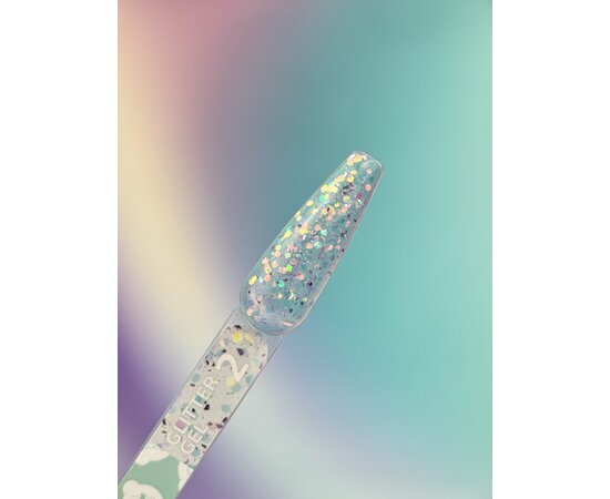 Зображення 2 Блискітки для нігтів You Are Cute Glitter Gel 02, 5 мл, Об'єм (мл, г): 5, Варіант: 02