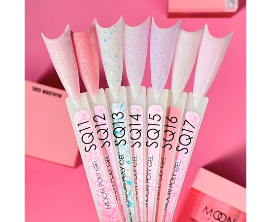Изображение 3 Moon Full Poly Gel SQ17 Pink Pearl, 30 ml, Volume (ml, g): 30, Options: SQ17