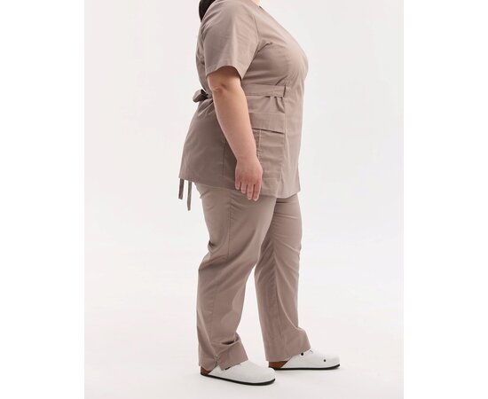 Зображення 5 Медичний костюм жіночий Кіото мокко +SIZE р. 64, "БІЛИЙ ХАЛАТ" 571-421-679, Розмір: 64, Колір: моко