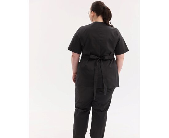 Изображение 3 Medical suit for women Kyoto black +SIZE size 62, "WHITE COAT" 571-321-679, Size: 62, Color: black