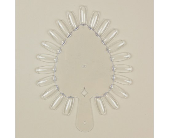 Изображение  Heart palette for gel polishes, 21 nails, transparent