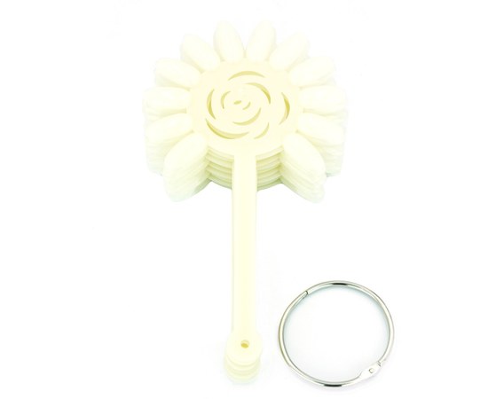 Изображение  Палитра для лаков и дизайна ногтей "Роза" большая круглая на 50 цветов