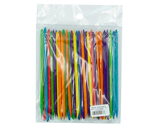Изображение  Orange sticks for manicure colored 11 cm, 50 pcs