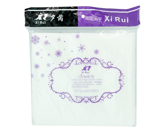 Изображение  Lint-free napkins for manicure Xi Rui 20x22 cm, cotton 50 pieces pcs