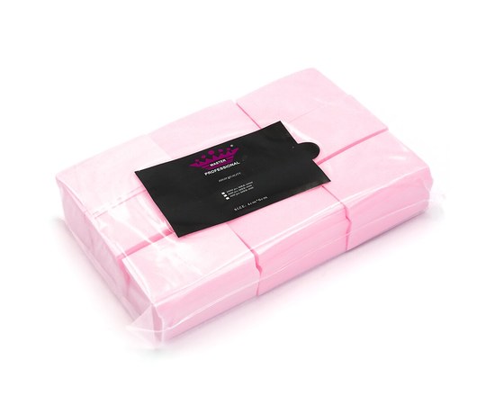 Зображення  Безворсові серветки для манікюру Master Professional 1000 шт, рожеві