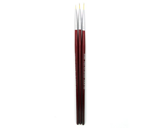 Изображение  Set of brushes for manicure YRE 3 pcs liners NKR-00