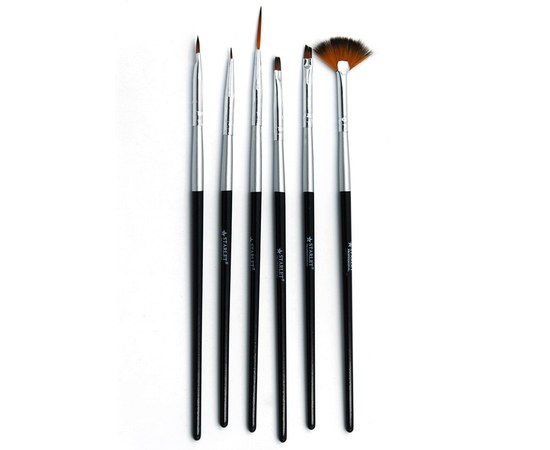 Изображение  Set of brushes for manicure 6 pcs Starlet Professional